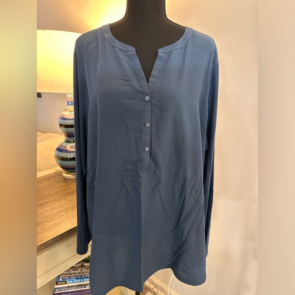 Port Authority Woman’s True Blue Blouse - Size 3XL